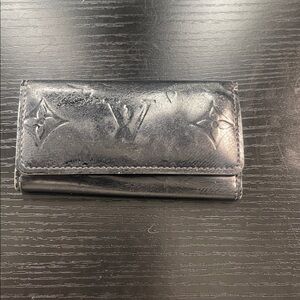 Louis Vuitton Black Vernis Monogram Fold Wallet